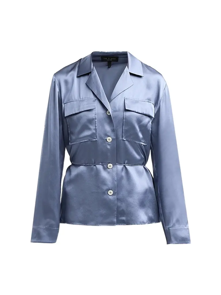 rag & bone Women's Sonny Silk Blouse