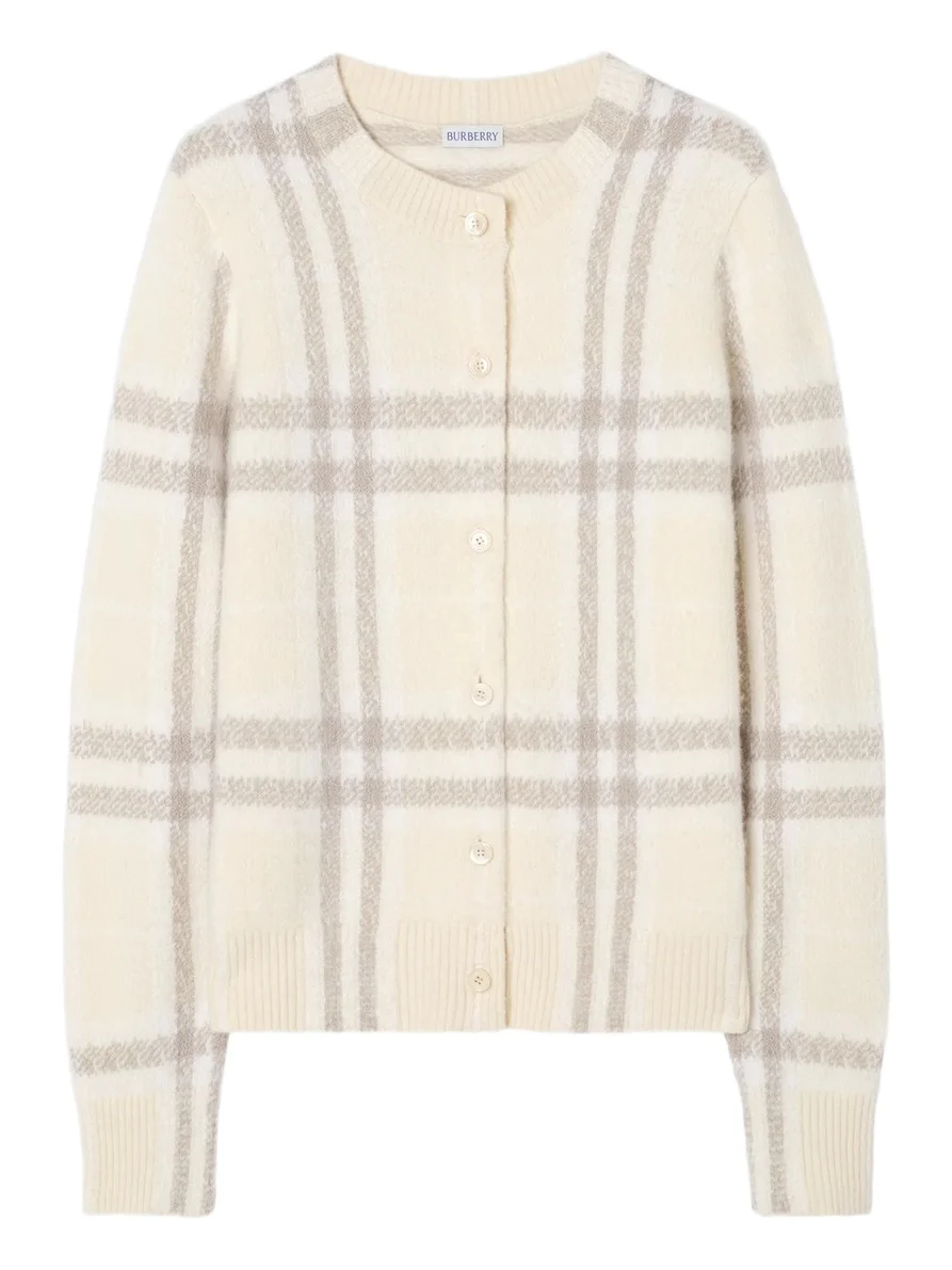 Burberry Women's Clara Check Cashmere Cardigan