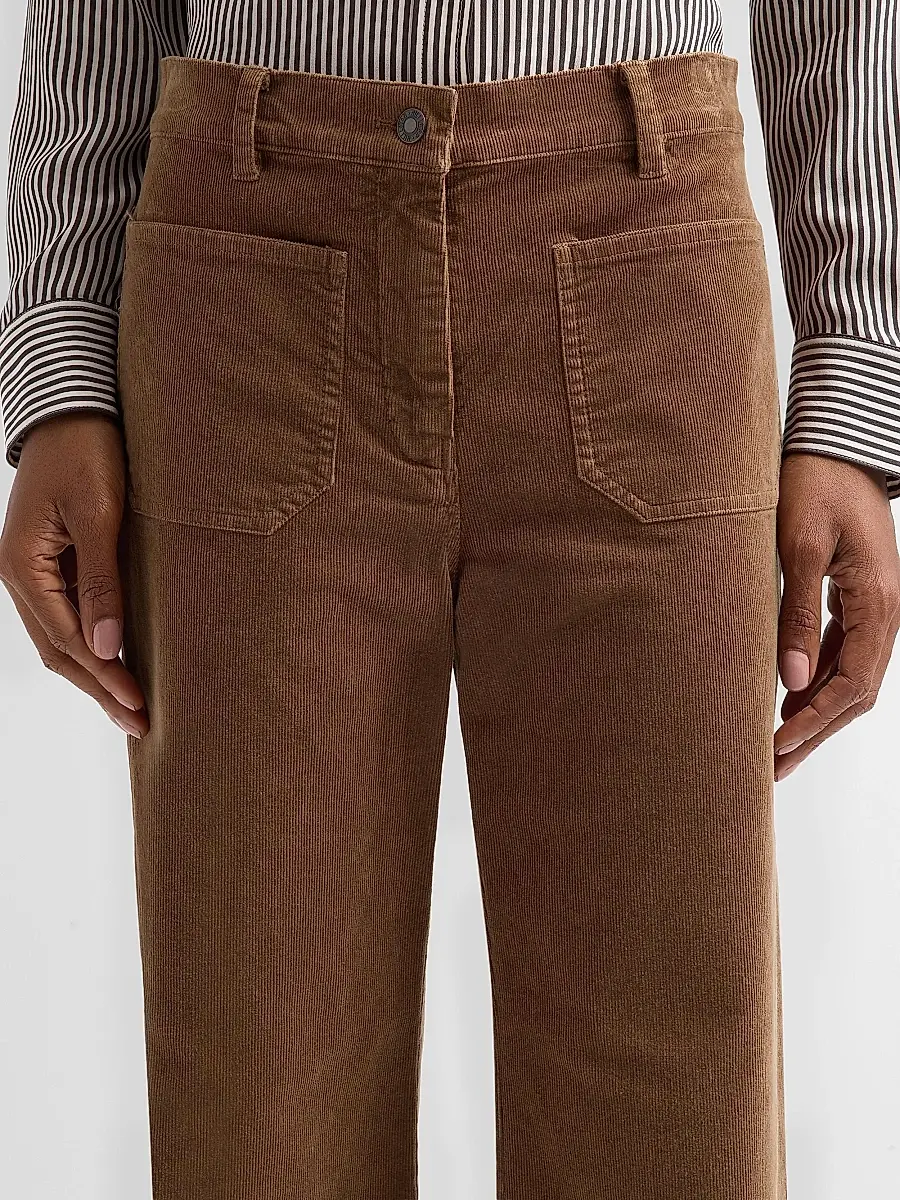 Nili Lotan Women's Florence Flared Cotton-Blend Corduroy Pants | Thumbnail 5 Nili Lotan Women's Florence Flared Cotton-Blend Corduroy Pants | Thumbnail 5