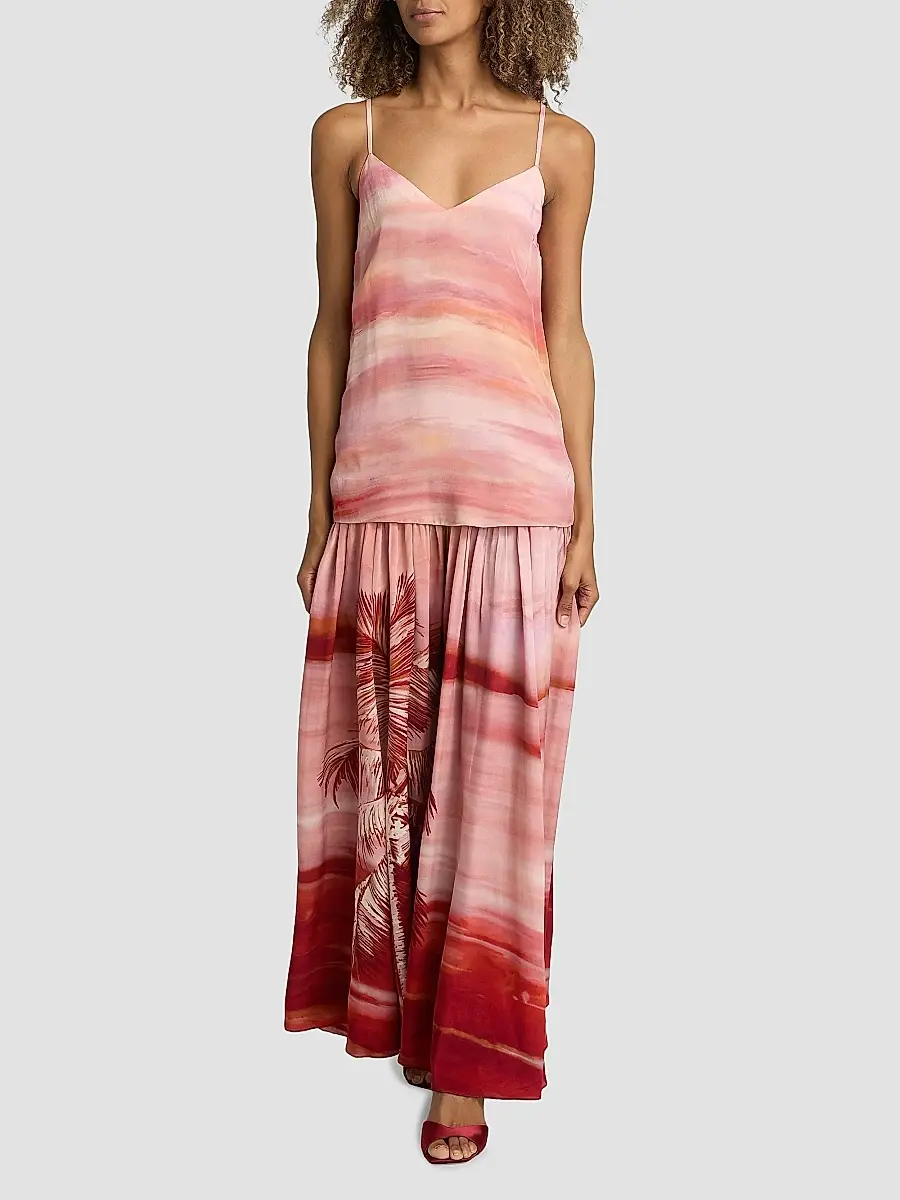 Hemant & Nandita Women's Asma Printed Sleeveless Maxi Dress | Thumbnail 2 Hemant & Nandita Women's Asma Printed Sleeveless Maxi Dress | Thumbnail 2