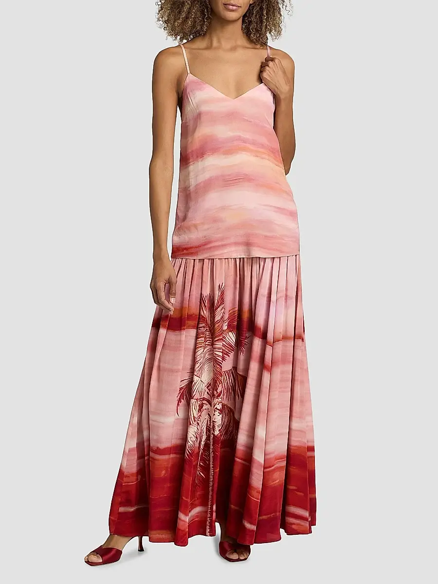 Hemant & Nandita Women's Asma Printed Sleeveless Maxi Dress | Thumbnail 3 Hemant & Nandita Women's Asma Printed Sleeveless Maxi Dress | Thumbnail 3