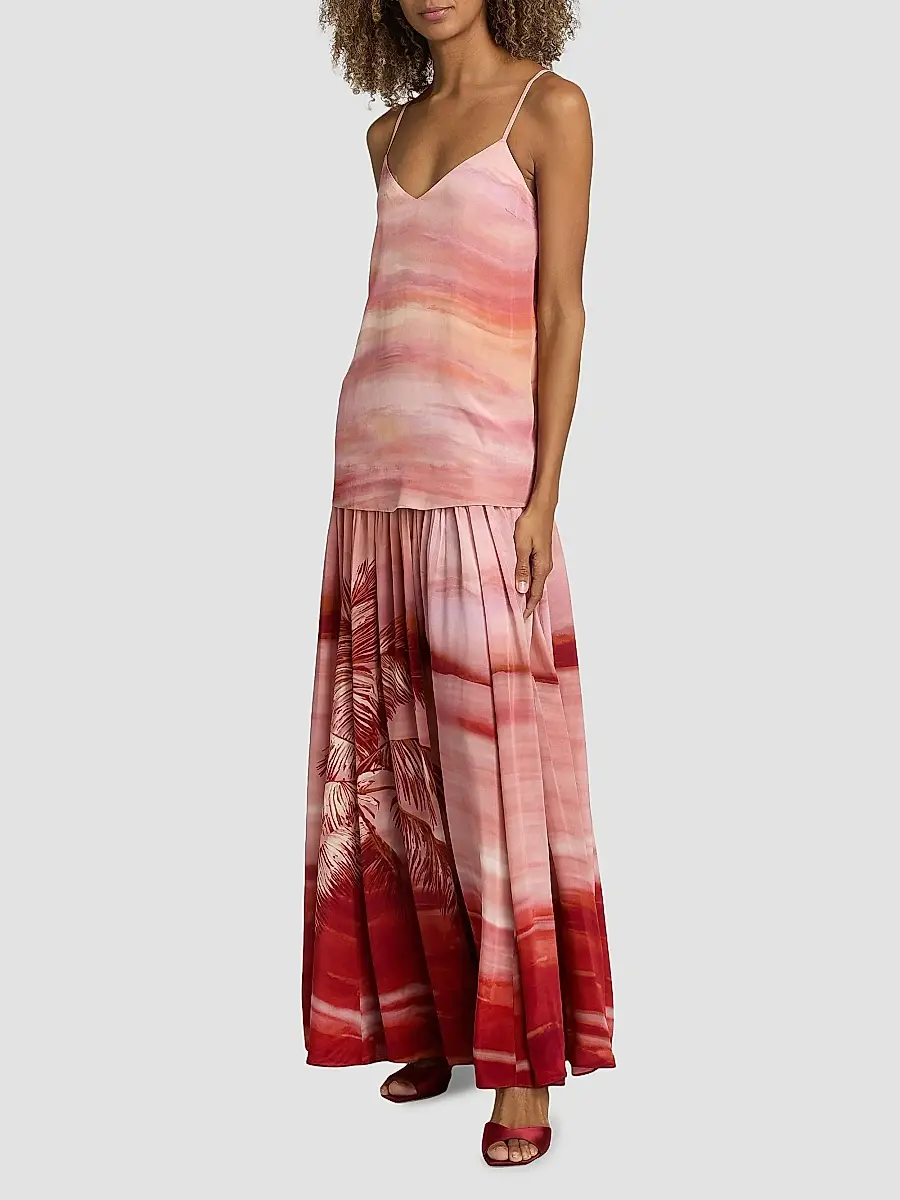 Hemant & Nandita Women's Asma Printed Sleeveless Maxi Dress | Thumbnail 4 Hemant & Nandita Women's Asma Printed Sleeveless Maxi Dress | Thumbnail 4
