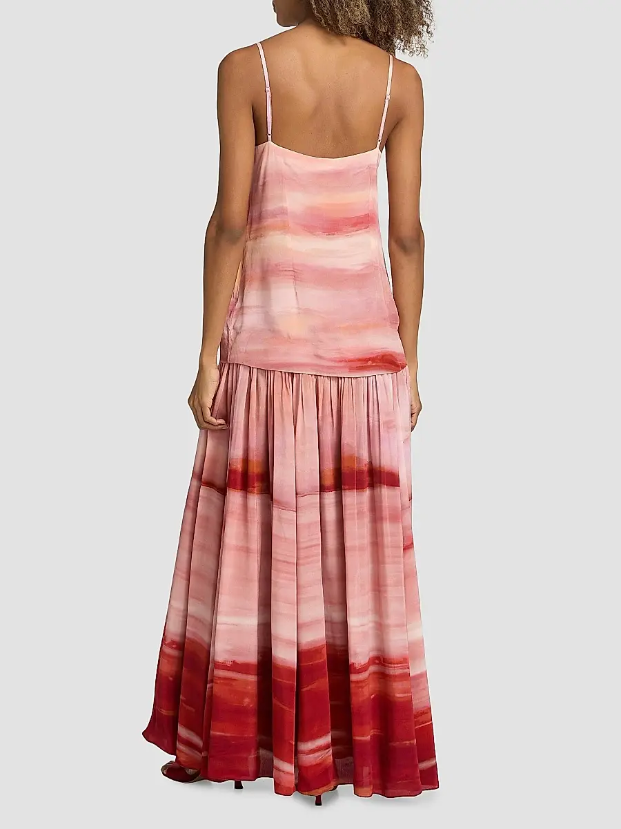 Hemant & Nandita Women's Asma Printed Sleeveless Maxi Dress | Thumbnail 5 Hemant & Nandita Women's Asma Printed Sleeveless Maxi Dress | Thumbnail 5