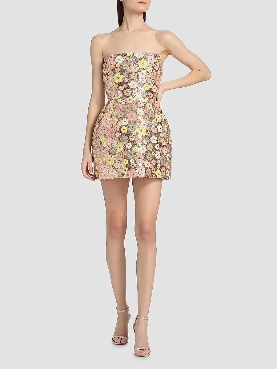 Bronx and Banco Women's Jasmine Maraya Strapless Sequined Minidress | Thumbnail 2 Bronx and Banco Women's Jasmine Maraya Strapless Sequined Minidress | Thumbnail 2
