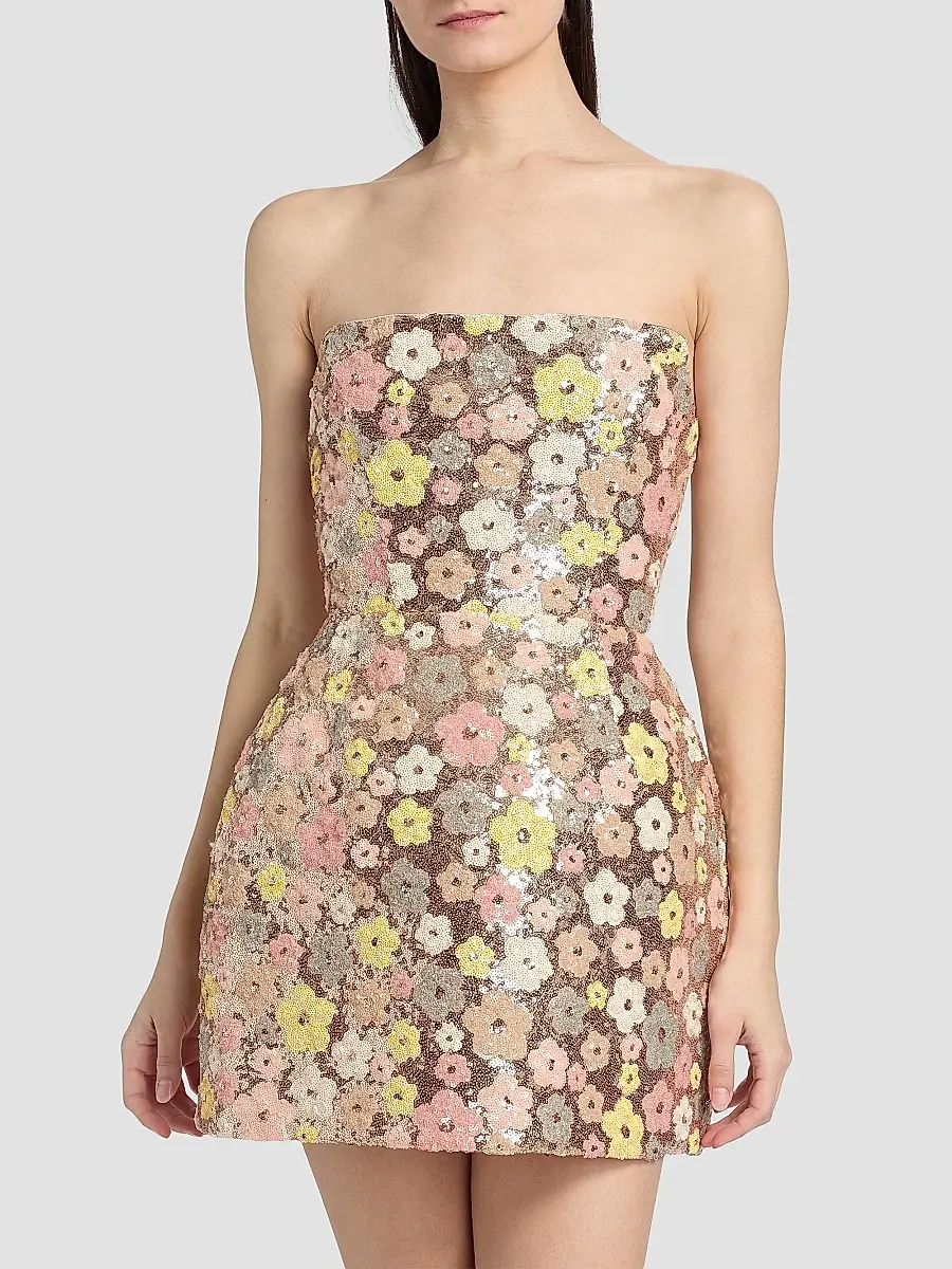 Bronx and Banco Women's Jasmine Maraya Strapless Sequined Minidress | Thumbnail 3 Bronx and Banco Women's Jasmine Maraya Strapless Sequined Minidress | Thumbnail 3