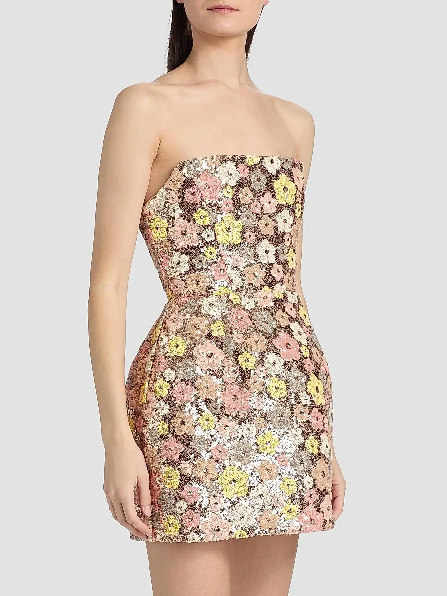 Bronx and Banco Women's Jasmine Maraya Strapless Sequined Minidress | Thumbnail 4 Bronx and Banco Women's Jasmine Maraya Strapless Sequined Minidress | Thumbnail 4