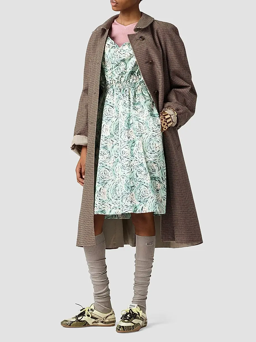 Miu Miu Women's Satin Dress | Thumbnail 7 Miu Miu Women's Satin Dress | Thumbnail 7