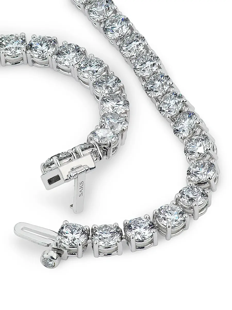 Diamonds at Saks Fifth Avenue Women's Platinum & 26.03 TCW Diamond Riviera Necklace | Thumbnail 3 Diamonds at Saks Fifth Avenue Women's Platinum & 26.03 TCW Diamond Riviera Necklace | Thumbnail 3