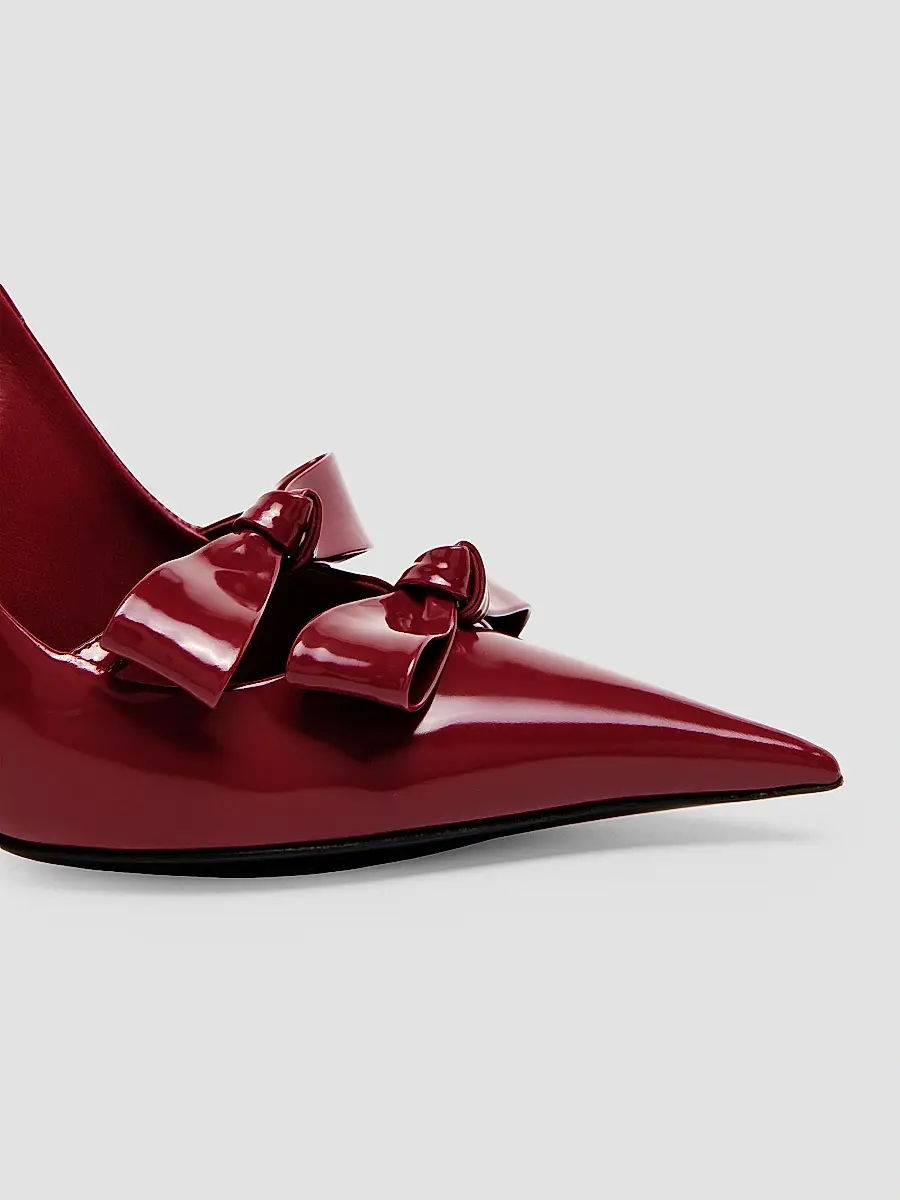 Dolce & Gabbana Women's 90MM Patent Leather Slingback Pumps | Thumbnail 7 Dolce & Gabbana Women's 90MM Patent Leather Slingback Pumps | Thumbnail 7