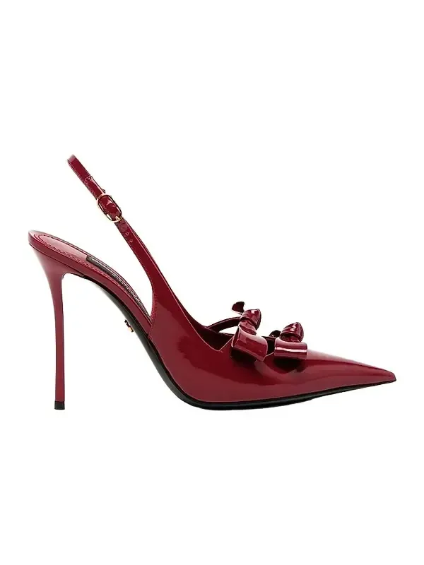 Women's 90MM Patent Leather Slingback Pumps