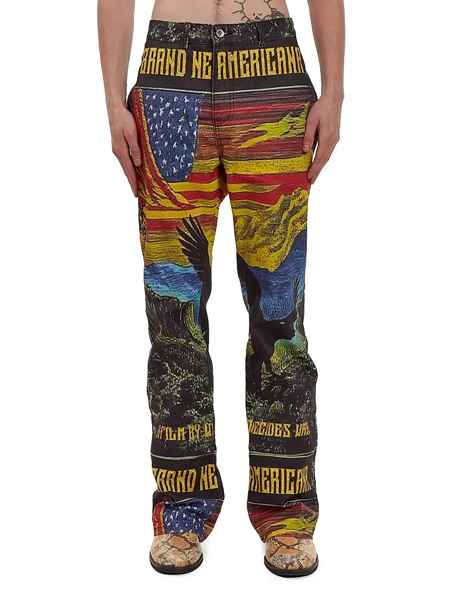 Who Decides War Men's Film Cotton Trousers | Thumbnail 2