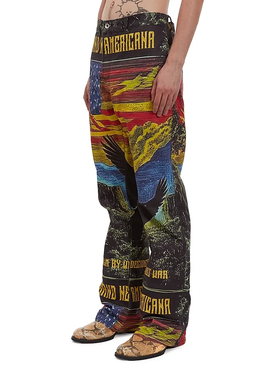Who Decides War Men's Film Cotton Trousers | Thumbnail 3