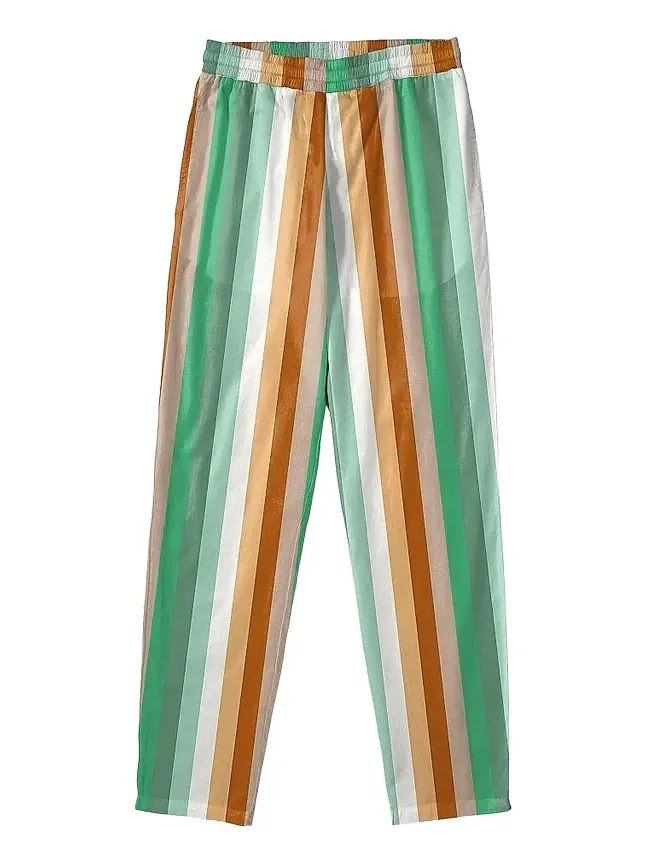 Men's Beach House Striped Regular-Fit Pull-On Pants