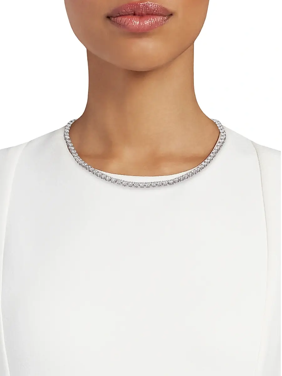 Diamonds at Saks Fifth Avenue Women's Platinum & 26.05 TCW Diamond Riviera Necklace | Thumbnail 2 Diamonds at Saks Fifth Avenue Women's Platinum & 26.05 TCW Diamond Riviera Necklace | Thumbnail 2