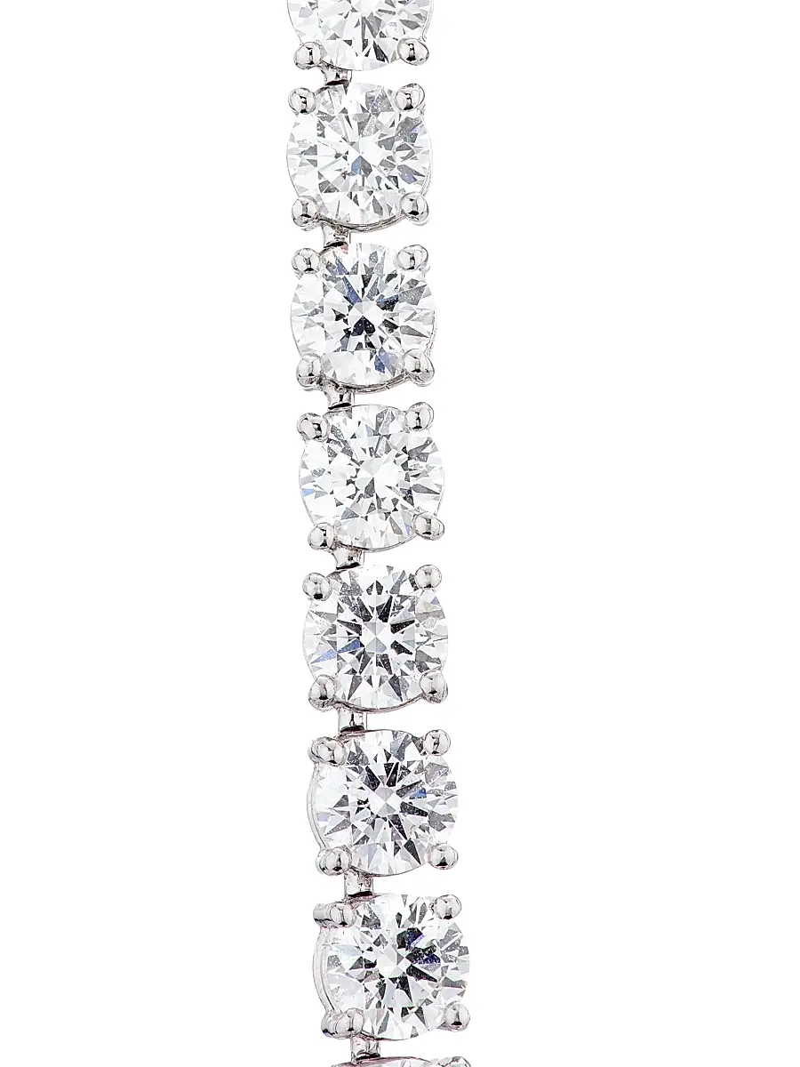 Diamonds at Saks Fifth Avenue Women's Platinum & 26.05 TCW Diamond Riviera Necklace | Thumbnail 4 Diamonds at Saks Fifth Avenue Women's Platinum & 26.05 TCW Diamond Riviera Necklace | Thumbnail 4