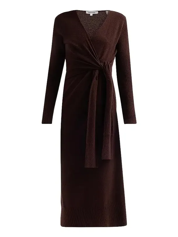 Women's Salomez Knit Wrap Midi Dress