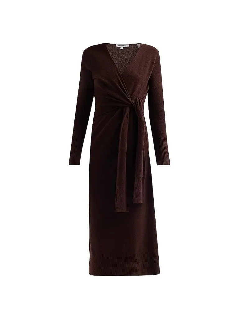 Women's Salomez Knit Wrap Midi Dress Women's Salomez Knit Wrap Midi Dress