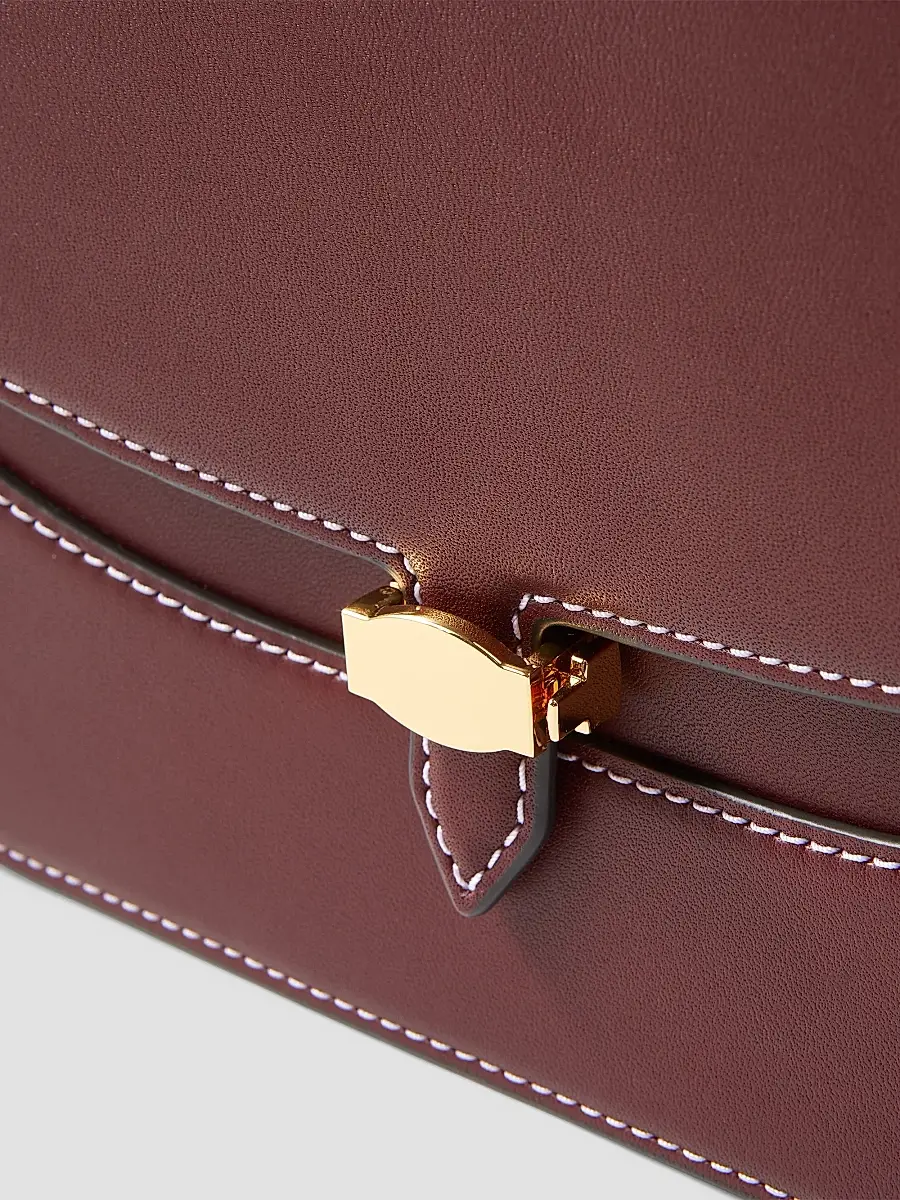 Veronica Beard Women's Dash Leather Saddle Bag | Thumbnail 3