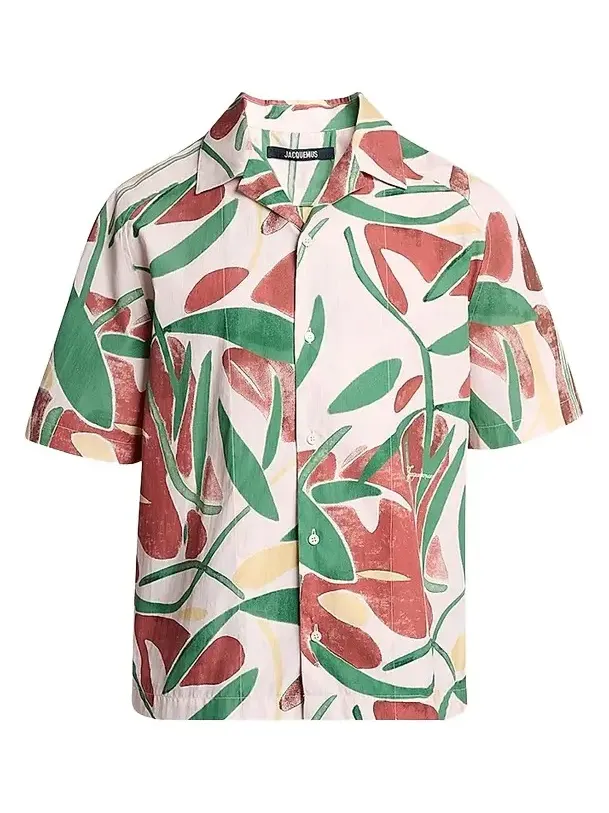 Jacquemus Men's Fonccio Camp Shirt