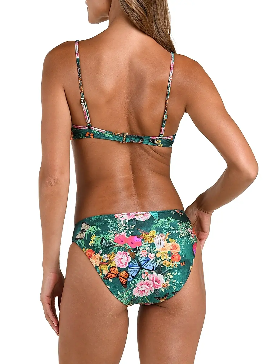 L'Agence Women's Charonda Butterfly Yazmin Printed Triangle Bra Top | Thumbnail 4 L'Agence Women's Charonda Butterfly Yazmin Printed Triangle Bra Top | Thumbnail 4