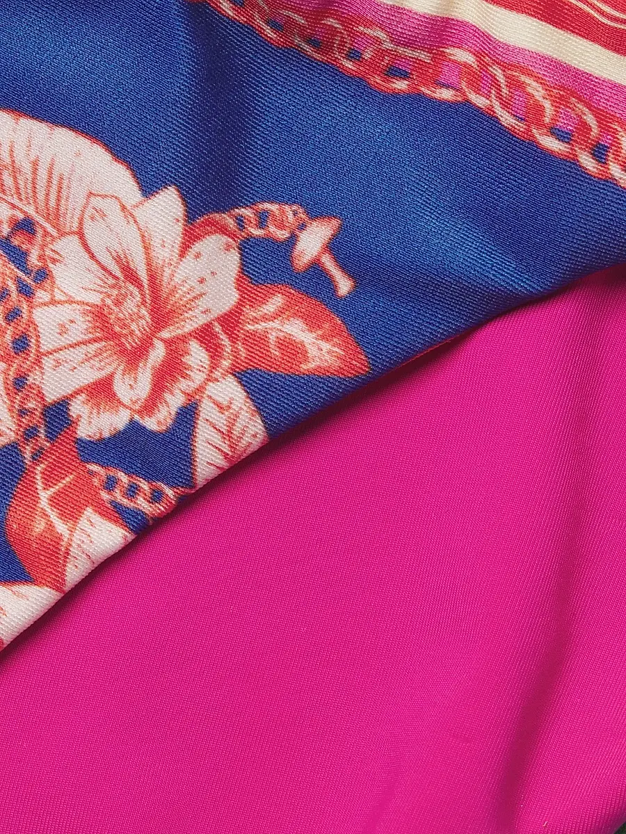Farm Rio Women's Floral Mixed Scarves Bikini Bottom | Thumbnail 6
