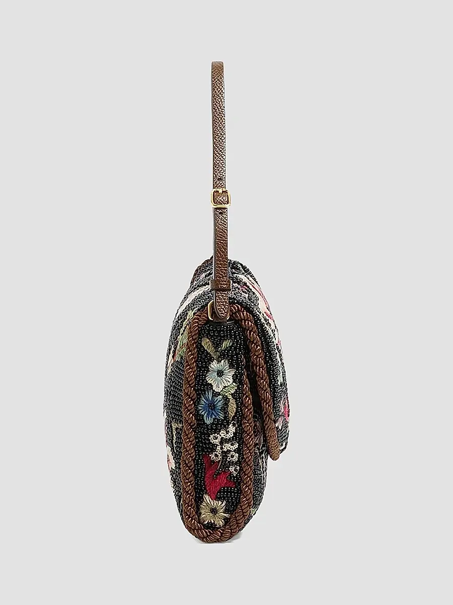 Valentino Women's Vain Soft Embroidered Small Shoulder Bag | Thumbnail 4 Valentino Women's Vain Soft Embroidered Small Shoulder Bag | Thumbnail 4
