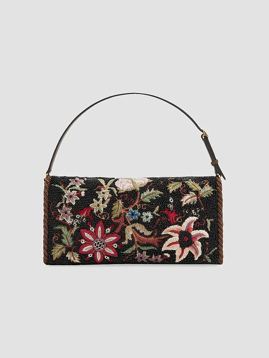 Valentino Women's Vain Soft Embroidered Small Shoulder Bag | Thumbnail 5 Valentino Women's Vain Soft Embroidered Small Shoulder Bag | Thumbnail 5