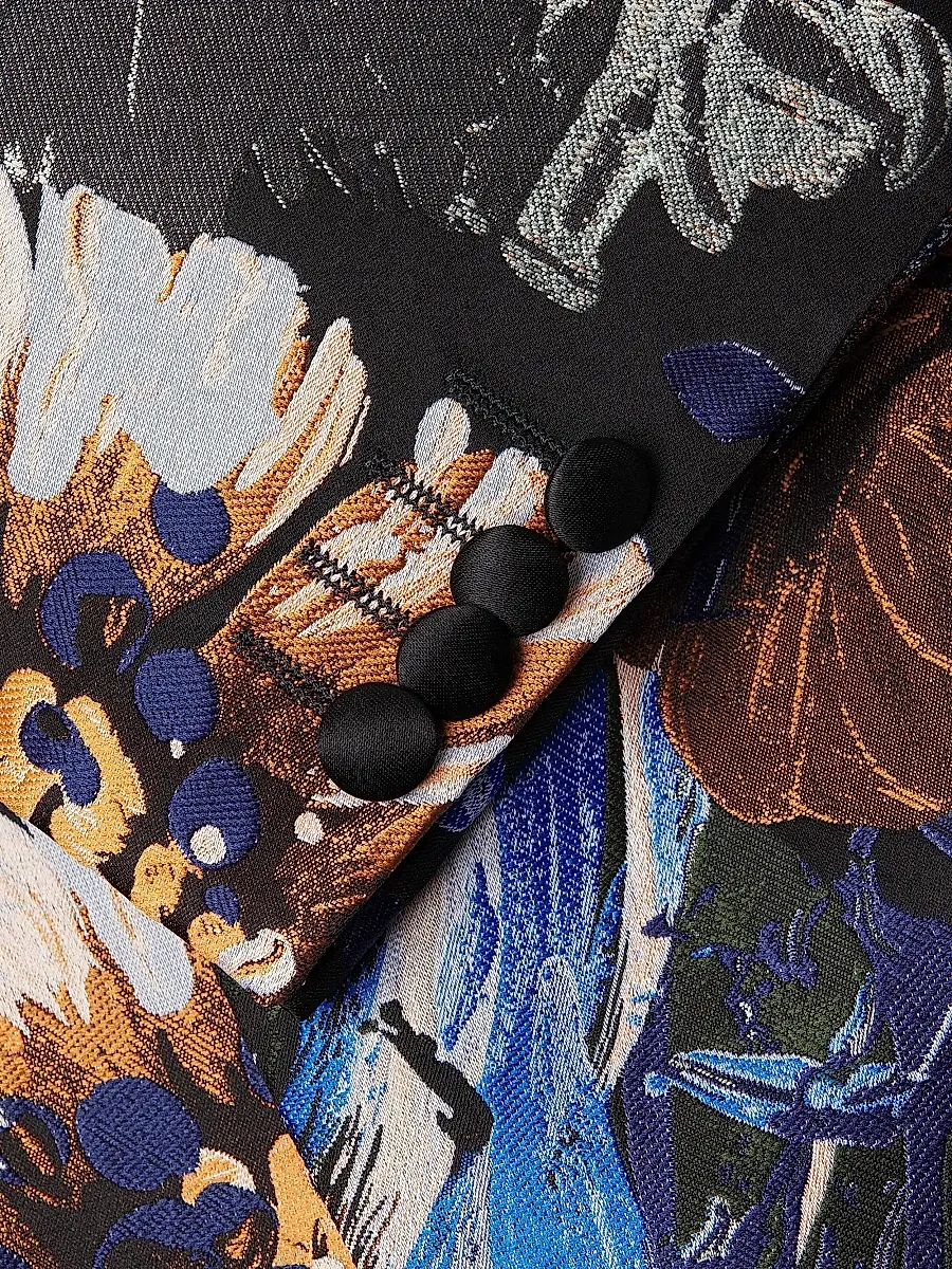 Pal Zileri Men's Floral Dinner Jacket | Thumbnail 6 Pal Zileri Men's Floral Dinner Jacket | Thumbnail 6