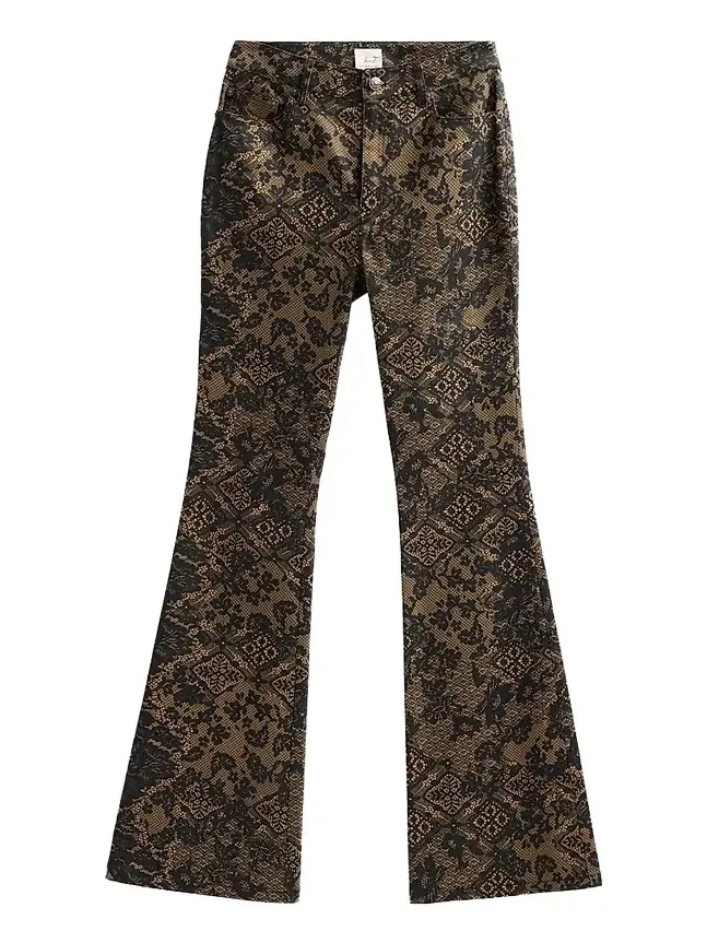 Cinq à Sept Women's Charlie Patchwork-Lace Print Jeans
