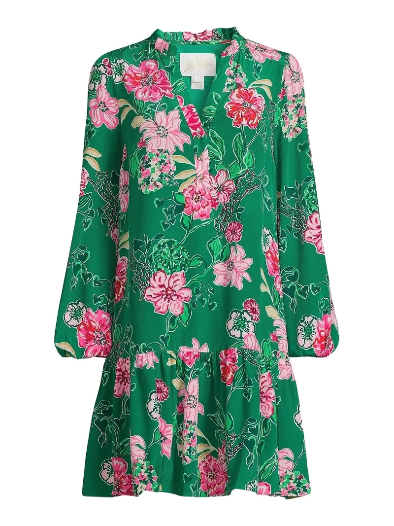 Women's Evaline Floral Silk Dress Women's Evaline Floral Silk Dress