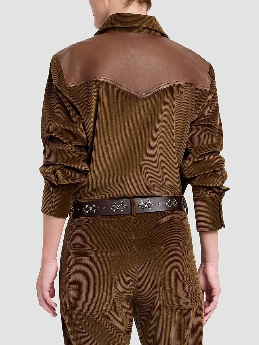 TWP Women's Cowboy Take Me Away Corduroy Shirt | Thumbnail 3