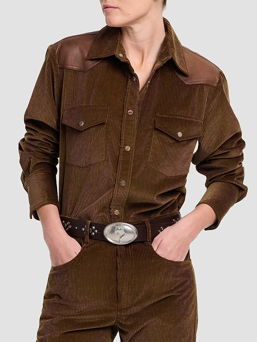 TWP Women's Cowboy Take Me Away Corduroy Shirt | Thumbnail 4