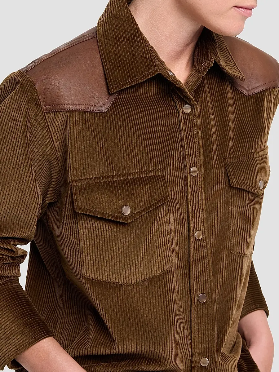 TWP Women's Cowboy Take Me Away Corduroy Shirt | Thumbnail 6