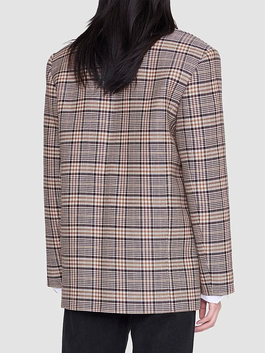 Anine Bing Women's Quinn Plaid Oversized Blazer | Thumbnail 3 Anine Bing Women's Quinn Plaid Oversized Blazer | Thumbnail 3