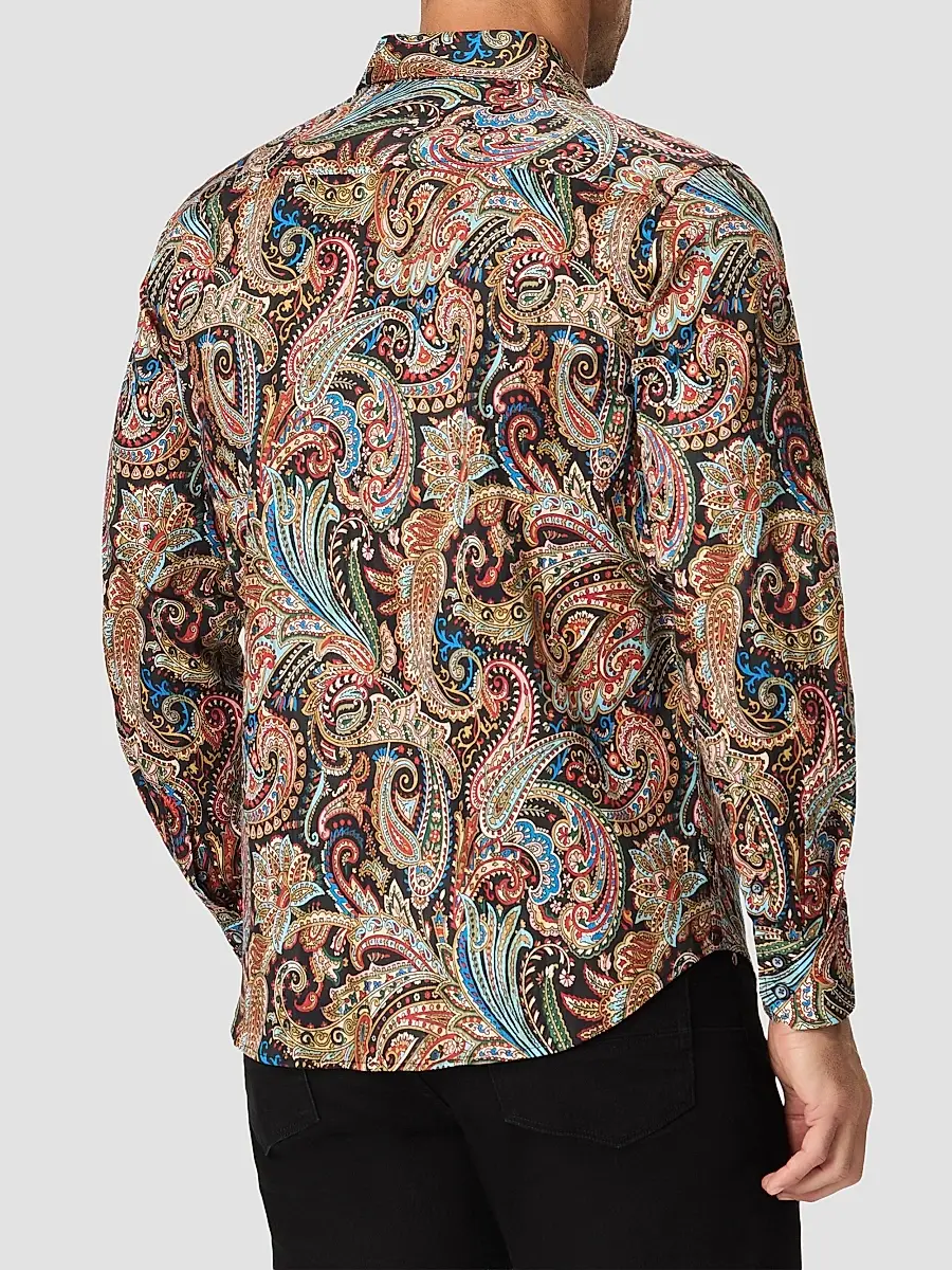 Robert Graham Men's Ferncraw Paisley Stretch-Cotton Shirt | Thumbnail 3 Robert Graham Men's Ferncraw Paisley Stretch-Cotton Shirt | Thumbnail 3