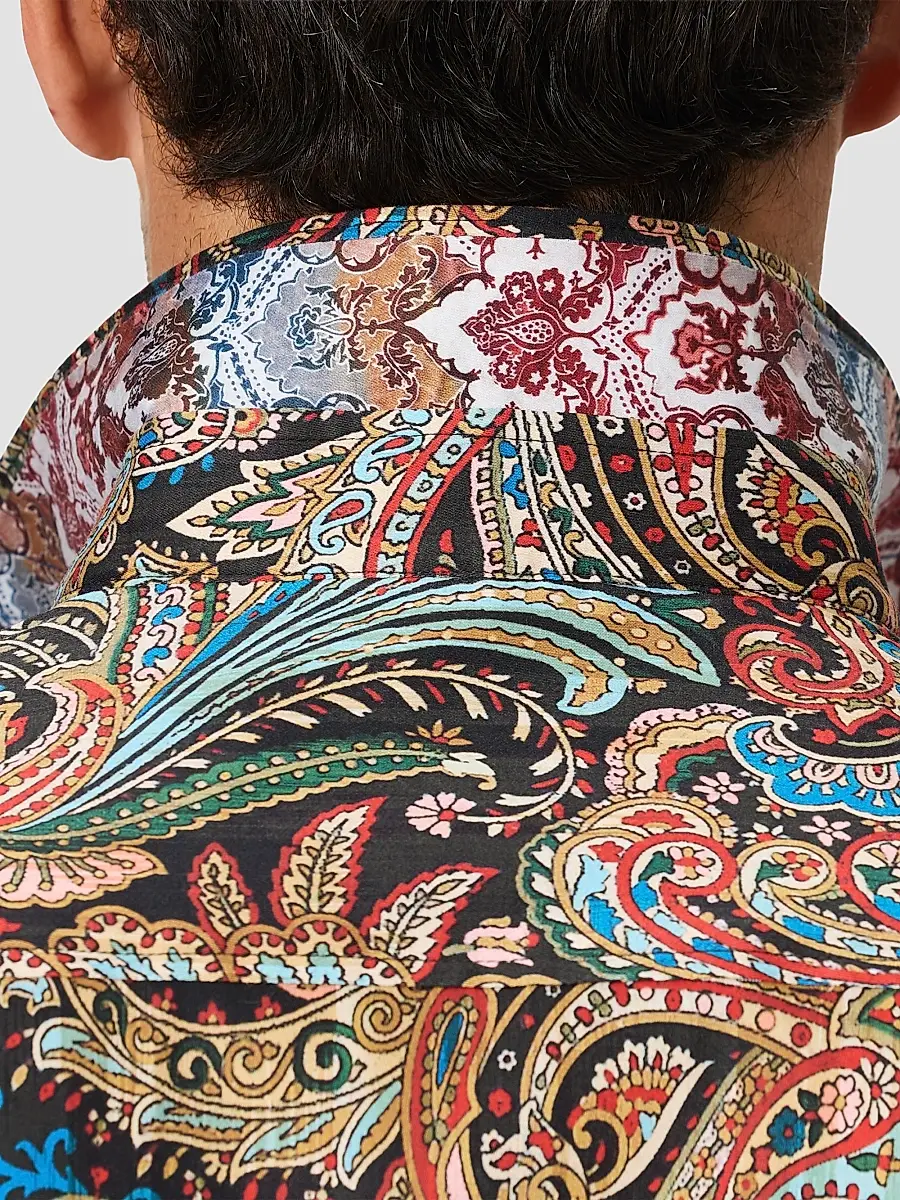 Robert Graham Men's Ferncraw Paisley Stretch-Cotton Shirt | Thumbnail 5 Robert Graham Men's Ferncraw Paisley Stretch-Cotton Shirt | Thumbnail 5