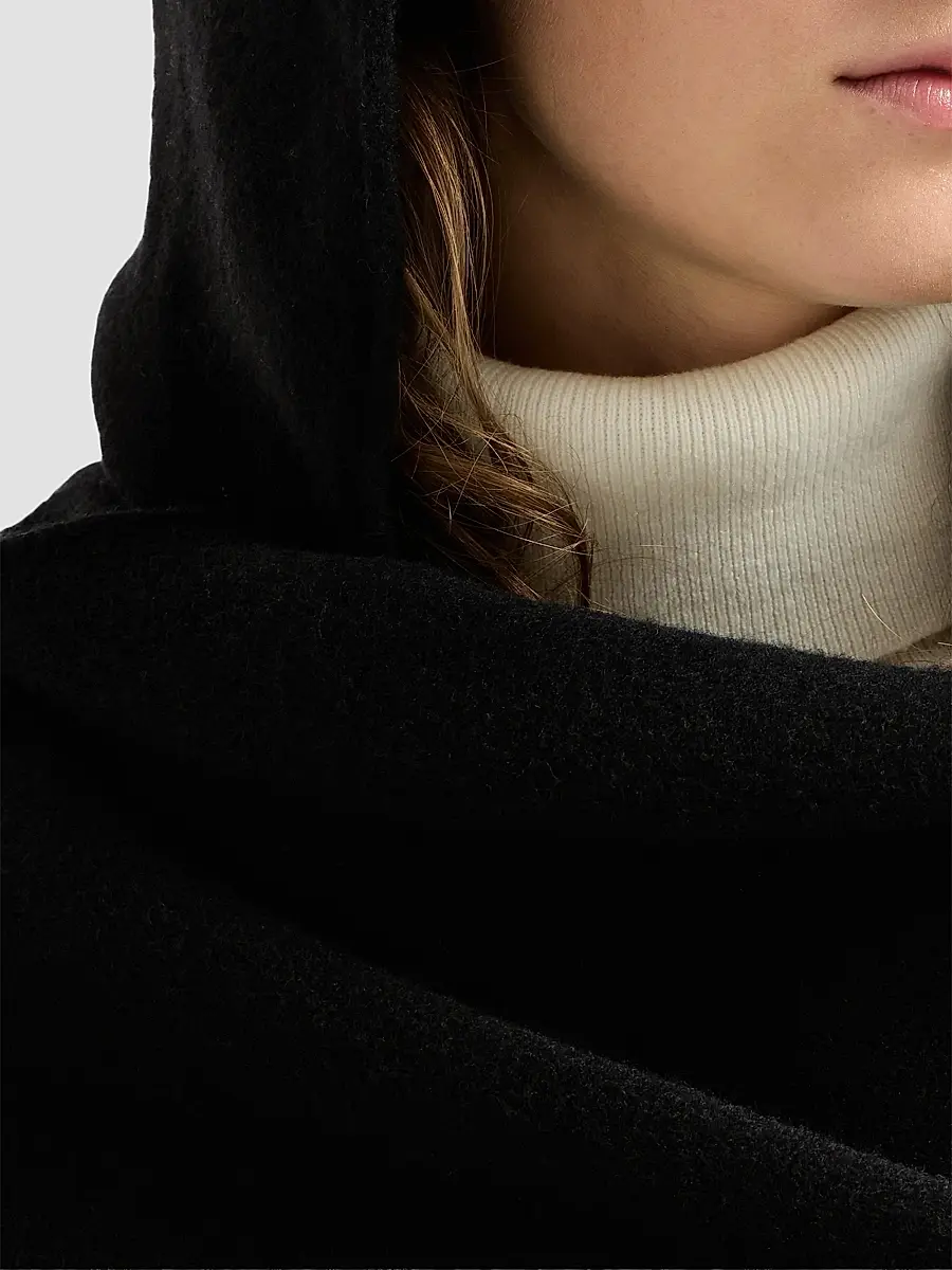 Brunello Cucinelli Women's Hooded Wool and Cashmere Knit Scarf | Thumbnail 6 Brunello Cucinelli Women's Hooded Wool and Cashmere Knit Scarf | Thumbnail 6