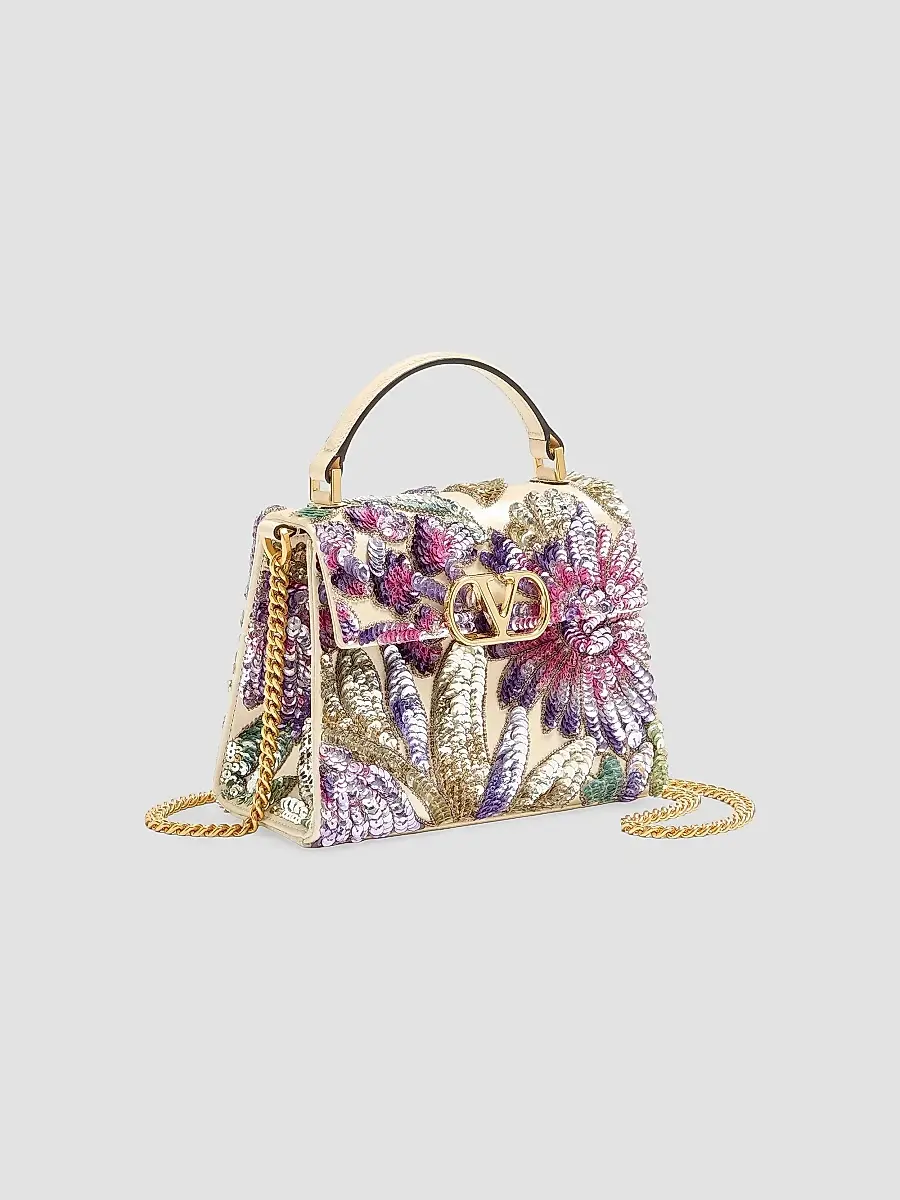 Valentino Women's V-Sling Crossbody Embroidered Bag | Thumbnail 3
