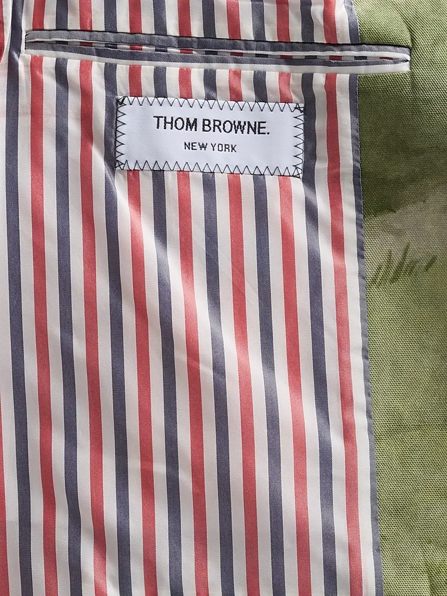 Thom Browne Men's Nantucket Scenic Linen-Cotton Sport Coat | Thumbnail 6 Thom Browne Men's Nantucket Scenic Linen-Cotton Sport Coat | Thumbnail 6
