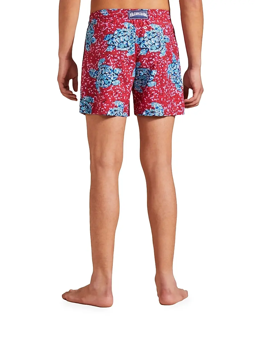 Vilebrequin Men's Turtle Sequin Trompe L'oeil Swim Trunks | Thumbnail 5 Vilebrequin Men's Turtle Sequin Trompe L'oeil Swim Trunks | Thumbnail 5