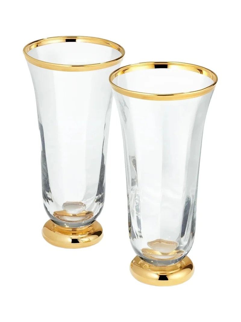 AERIN Sophia 2-Piece Crystal Flute Set