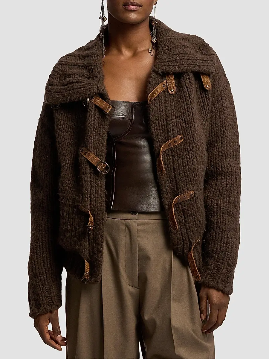 Ralph Lauren Collection Women's Cashmere Sweater Flight Jacket | Thumbnail 4 Ralph Lauren Collection Women's Cashmere Sweater Flight Jacket | Thumbnail 4