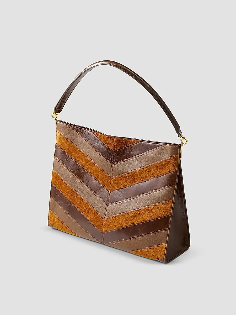 Veronica Beard Women's Vida Chevron Suede Shoulder Bag | Thumbnail 2 Veronica Beard Women's Vida Chevron Suede Shoulder Bag | Thumbnail 2