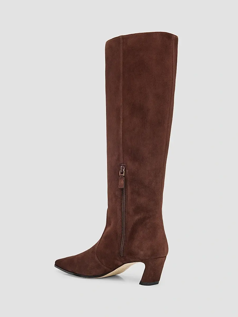 Stuart Weitzman Women's Stassi 50MM Suede Boots | Thumbnail 4 Stuart Weitzman Women's Stassi 50MM Suede Boots | Thumbnail 4