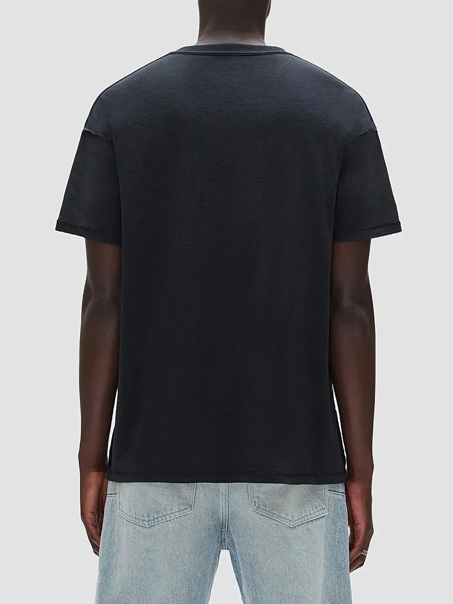 Purple Brand Men's Textured Inside Out Cotton Crewneck T-Shirt | Thumbnail 2 Purple Brand Men's Textured Inside Out Cotton Crewneck T-Shirt | Thumbnail 2