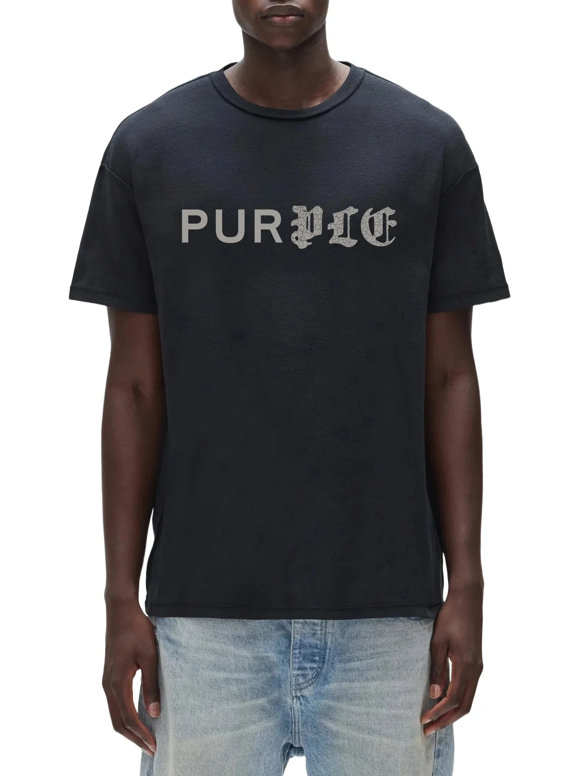 Men's Textured Inside Out Cotton Crewneck T-Shirt Men's Textured Inside Out Cotton Crewneck T-Shirt