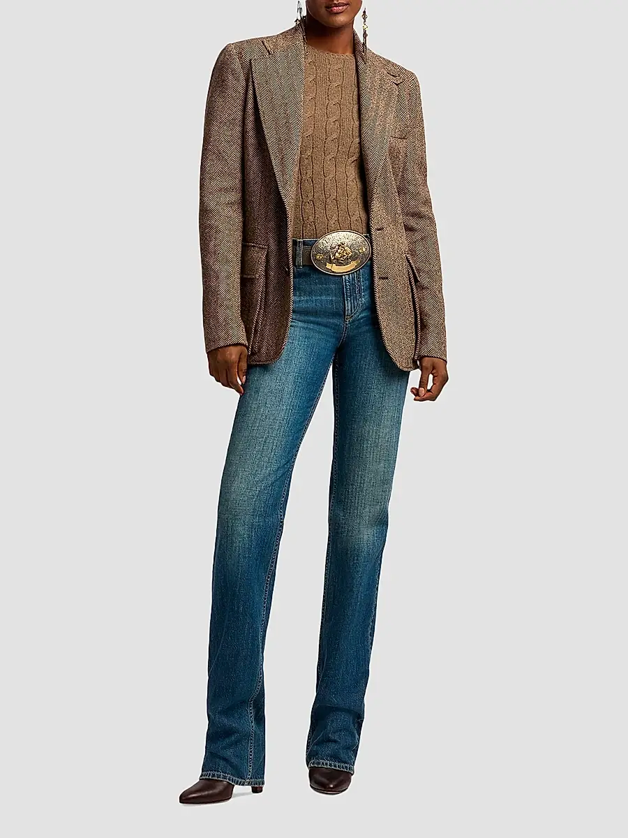 Ralph Lauren Collection Women's Walton Mid-Rise Slim Jeans | Thumbnail 2 Ralph Lauren Collection Women's Walton Mid-Rise Slim Jeans | Thumbnail 2