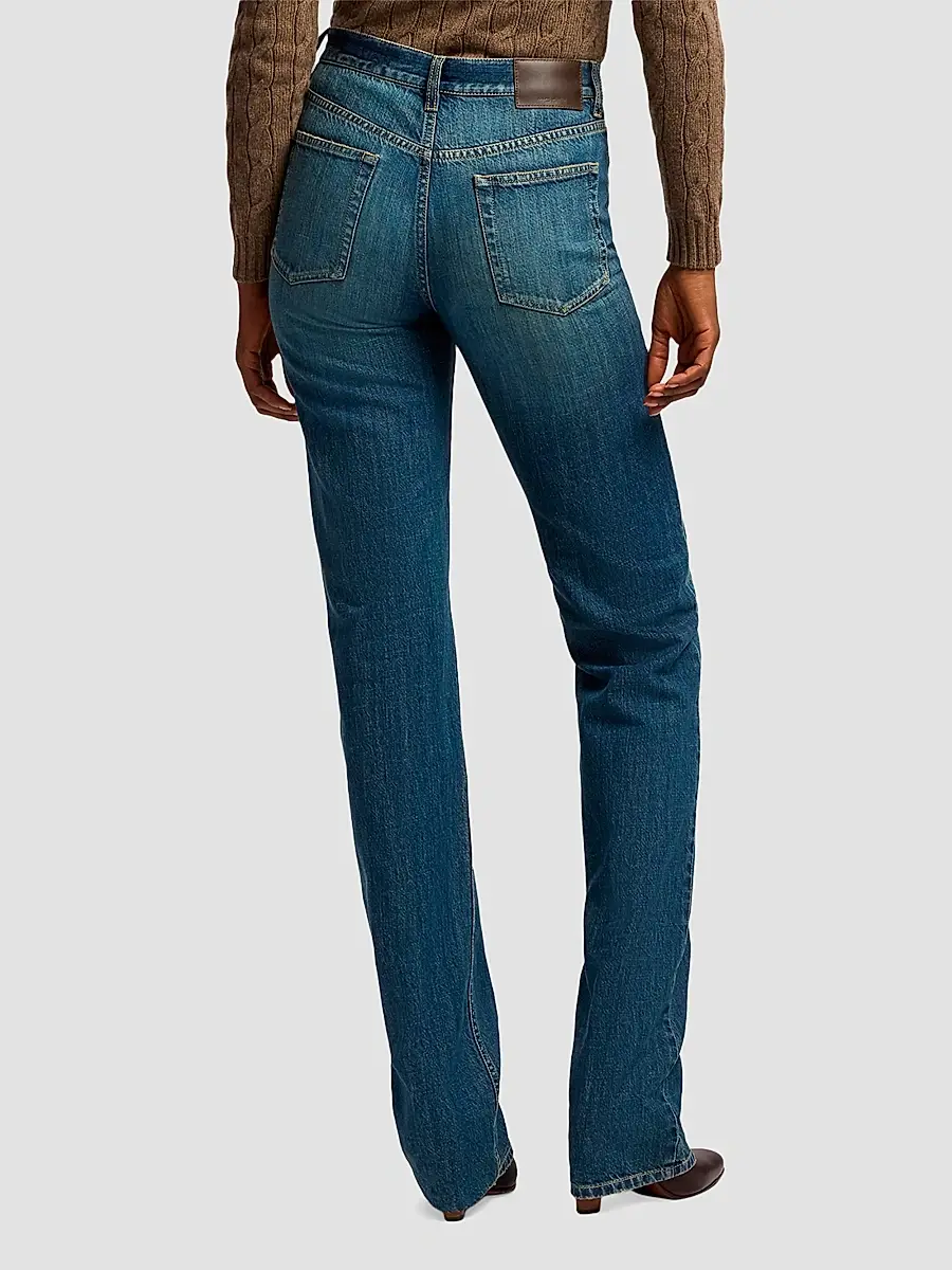 Ralph Lauren Collection Women's Walton Mid-Rise Slim Jeans | Thumbnail 3 Ralph Lauren Collection Women's Walton Mid-Rise Slim Jeans | Thumbnail 3