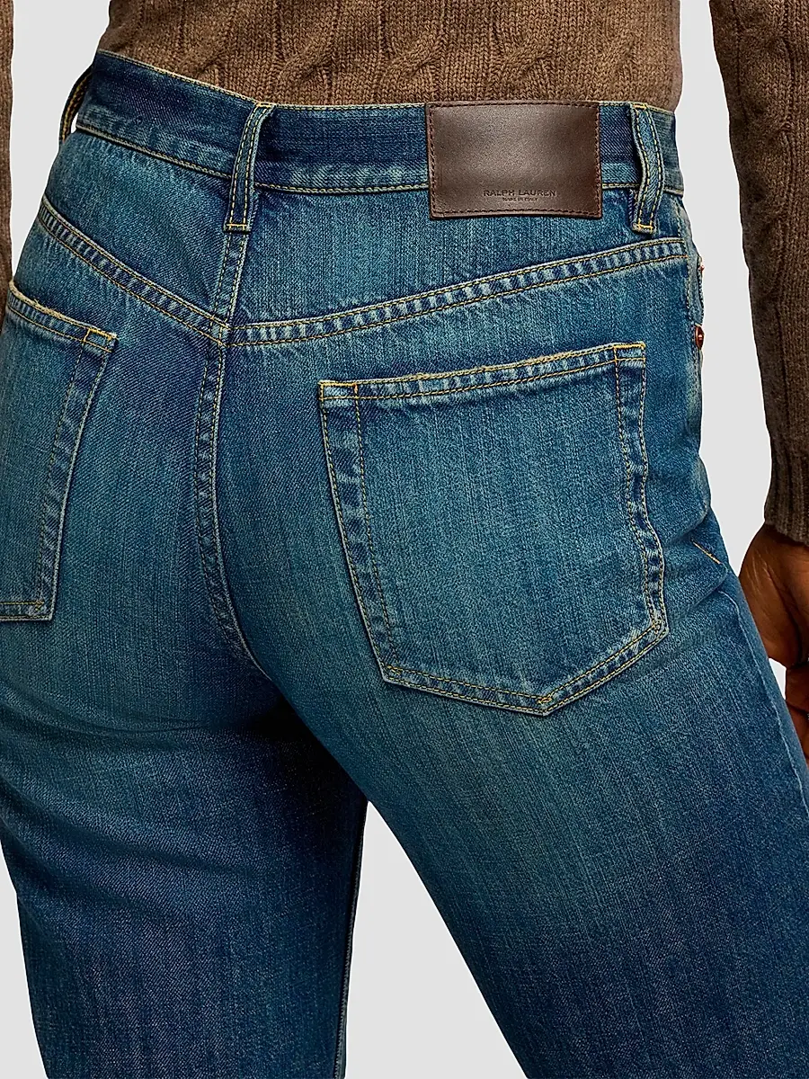 Ralph Lauren Collection Women's Walton Mid-Rise Slim Jeans | Thumbnail 6 Ralph Lauren Collection Women's Walton Mid-Rise Slim Jeans | Thumbnail 6
