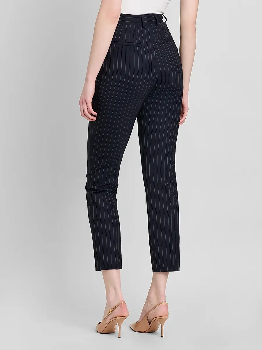 Dolce & Gabbana Women's Pinstriped Stretch Virgin Wool Slim-Leg Pants | Thumbnail 3 Dolce & Gabbana Women's Pinstriped Stretch Virgin Wool Slim-Leg Pants | Thumbnail 3